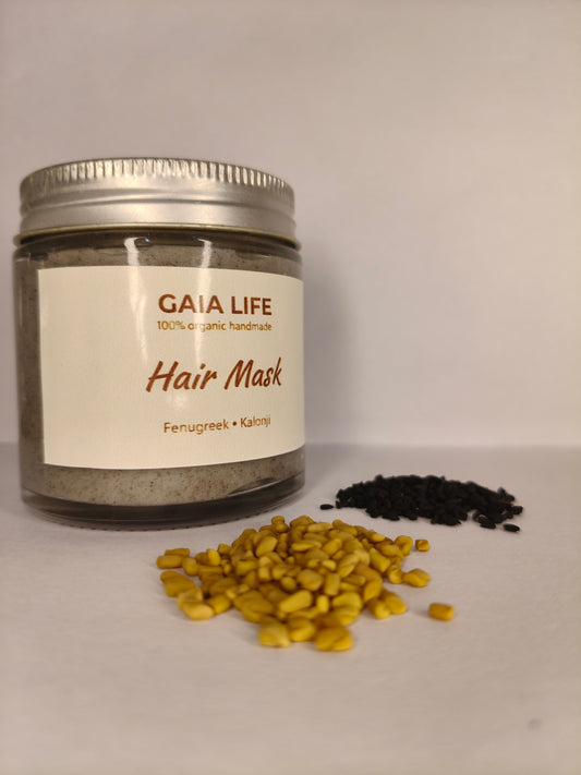 Organic Herbal Homemade Hair Mask - 100% Natural & Chemical Free - Handmade